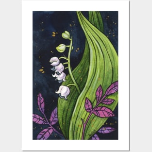 Lily of the valley - full painting Posters and Art